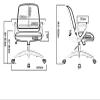 BytheM Chair Office Ergonomic Chair Rotating Handrail Small Space Dedicated Breathable Mesh Swivel Chair Bearing Weight (Color : Light Green) view 3