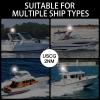 CLGMarine 12-Inch Folding LED Navigation Anchor Light | Lightweight Anodized Aluminum Pole | Pontoon Boat Bimini & Stern Light | USCG 2NM | Horizontal Mount Base | 12V DC White view 4