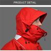 Hcclijo Full Drysuit Waterproof Dry Suit Overlays Jacket Breathable Designed Kiteboarding Windsurfing Sailing Kayak RedBlack M view 2