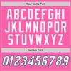 Custom Basketball Jersey for Men Women Kids, Personalized Stitched Printed Team Name Number Logo, Pink White Blue Sports Shirt view 3