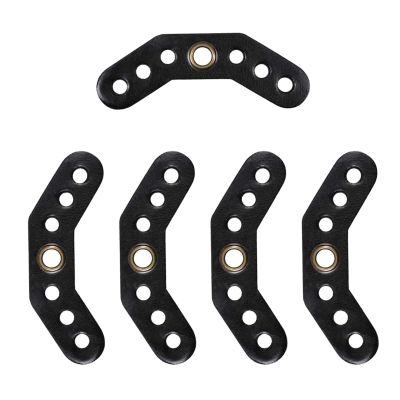 Necvior 5Pcs/Pack Leather Bow Yoke with Metal Grommet Bow Sling Strap Leather Yoke Bracket Mount for Compound Bow Wrist Sling Compound Bow Wrist Sling Leather Bow Yoke Leather Bow Wrist Strap