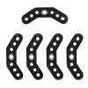 Necvior 5Pcs/Pack Leather Bow Yoke with Metal Grommet Bow Sling Strap Leather Yoke Bracket Mount for Compound Bow Wrist Sling Compound Bow Wrist Sling Leather Bow Yoke Leather Bow Wrist Strap view 1