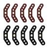 Necvior 5Pcs/Pack Leather Bow Yoke with Metal Grommet Bow Sling Strap Leather Yoke Bracket Mount for Compound Bow Wrist Sling Compound Bow Wrist Sling Leather Bow Yoke Leather Bow Wrist Strap view 2