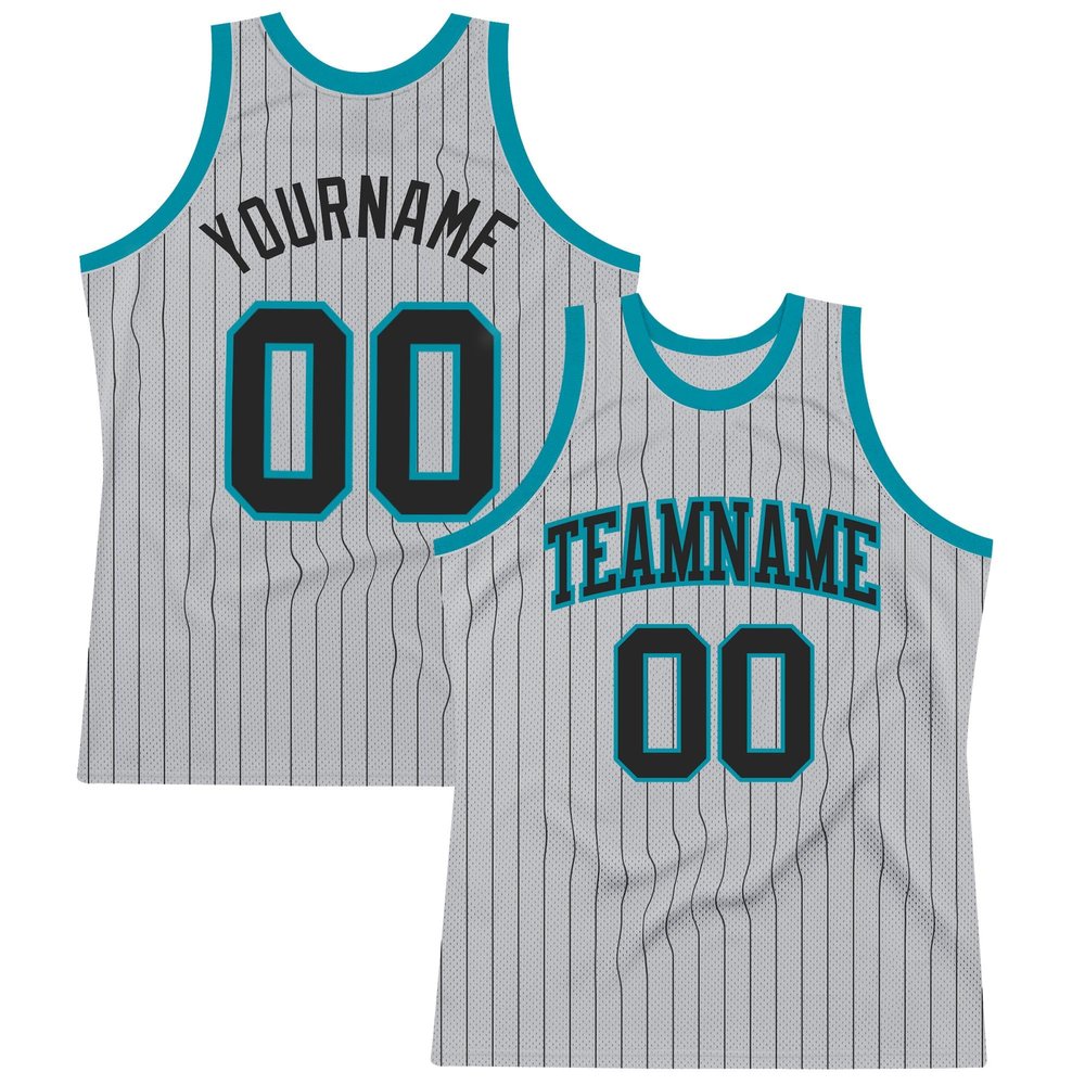 Custom Basketball Jersey for Men Women Kids, Personalized Stitched Printed Team Name Number Logo, Gray Black Teal Color Sports Shirt