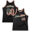 Custom Basketball Jersey for Men Women Kids, Personalized Stitched Printed Team Name Number Logo, Black Color Cream Color Sports Shirt view 1