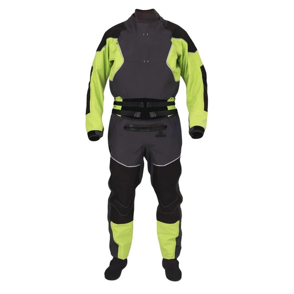 Hcclijo Dry Suit Waterproof Breathable Racing Drysuit Wetsuit For Whitewater Kayaking Paddling Fishing Rafting QY-749 S