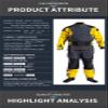 Hcclijo Dry Suit Waterproof Breathable Racing Drysuit Wetsuit For Whitewater Kayaking Paddling Fishing Rafting QY-749 S view 3