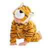 LONULAIN Unisex Baby Animal Costume Pajamas, Infant Flannel Hooded Halloween Romper Cosplay Costume/Homewear/Sleepwear (Tiger,6-12 Months) view 1