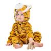 LONULAIN Unisex Baby Animal Costume Pajamas, Infant Flannel Hooded Halloween Romper Cosplay Costume/Homewear/Sleepwear (Tiger,6-12 Months) view 2