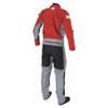 Men's Drysuits With Long Zipper 4-Layer Semi-Dry Suits Riding Waterproof Kayaking Fishing Ski Outfit Red L view 3
