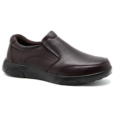 Men's Orthopedic Leather Dress Walking Shoes: Arch Support Dress Oxfords for Work, Business Breathable Loafers for Neuropathy Pain Recovery Coffee Size 14