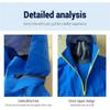 Hcclijo Men Sturdy Hooded Dry Suit Safely Drysuit Spring Whitewater Expanding Boating Kayaking Fishing Warm Waterproof Blue M view 2