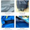 Hcclijo Men Sturdy Hooded Dry Suit Safely Drysuit Spring Whitewater Expanding Boating Kayaking Fishing Warm Waterproof Blue M view 3