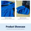 Hcclijo Men Sturdy Hooded Dry Suit Safely Drysuit Spring Whitewater Expanding Boating Kayaking Fishing Warm Waterproof Blue M view 4