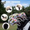 BAIRBRE Golf Iron Covers,Poker Diamond King Golf Iron Head Covers 9pcs Golf Iron Headcovers Leather Golf Club Head Covers for Iron with Magic Tape Fit Titleist,Callaway,Ping,Taylormade 5-9 APSX view 3