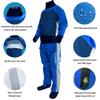 Hcclijo Mens Rear-Entery Drysuits Kayaking Dry Suit Waterproof Breathable Whitewater Paddling Swimming Keep Warm Blue 4XL view 2