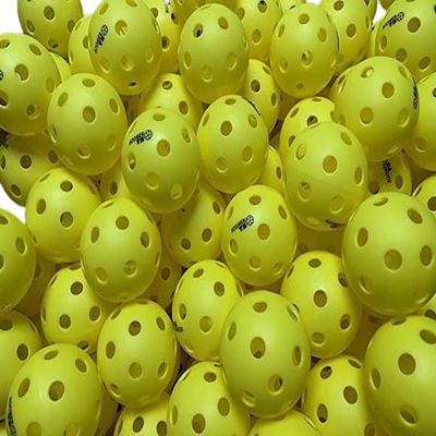 Boomer TS Indoor Pickleballs Softer Feel for Smooth Indoor Courts 26 Precision Drilled Holes Durable & Long-Lasting 100s of Smiles in Every Ball! (100 Box)