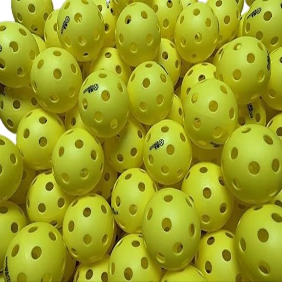 Boomer TS Indoor Pickleballs  Softer Feel for Smooth Indoor Courts  26 Precision Drilled Holes  Durable & Long-Lasting  100s of Smiles in Every Ball! (100 Box)