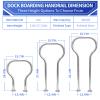 Boat Dock Boarding handrail, Safety Grab bar/Hand Railing for Marina, Dock, Deck, Boat, hot tub(42.1" H) view 2