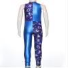 Moggemol Kids Girls Gymnastics Leotard Workout Bodysuit Printed Sports One Piece Long Pants Jumpsuit Dance Unitard C#Navy08 12 Years view 4