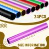 Sratte 24 Pcs Relay Baton Aluminum Field Race Track Baton for Track and Field Students Office Outdoor Running Practice Athlete Equipment(Multi Colors) view 2