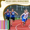 Sratte 24 Pcs Relay Baton Aluminum Field Race Track Baton for Track and Field Students Office Outdoor Running Practice Athlete Equipment(Multi Colors) view 4