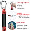 2PCS Fender Lines 2FT Premium Bungee Boat Lines with 316 Stainless Clip for Boat Bumper/Boat Fender Boat Accessories for Mooring for Jet Ski, SeaDoo, Yamaha WaveRunner Dinghy (Red&Black, 2 Feet) view 4