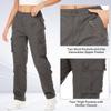 Jawtut Womens Cargo Pants Army Combat Work Pants with 8 Pockets Casual Cotton Ripstop Construction Pants (2083 Grey 14) view 2
