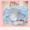 Girls Underwear Sweet Lace With Steel Ring Bra Set Kawaii Sexy Lingerie Bow Lace Bras And Panty Lolita Plus Size Underwear (Color : pink, Size : 80C) view 4