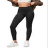 ODODOS Buttery Soft Lounge Yoga Leggings for Women 7/8 Length 25" High Waist Yoga Pants, Black, Small view 1