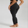 ODODOS Buttery Soft Lounge Yoga Leggings for Women 7/8 Length 25" High Waist Yoga Pants, Black, Small view 3