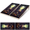 24inx48in Cornhole Board Decals for Outdoor Games Themed Vinyl Skins Weather-Resistant Cornhole Wrap Set for Family Backyard Fun Parties Decorative Game Stickers,Set of 2 Cat view 3