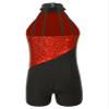 Agoky Children Girls Sparkle Dancing Costume Hip Hop Jazz Modern Dance Clothes Ballet Leotard Gymnastic Jumpsuit Red B 8 Years view 3