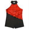 Agoky Children Girls Sparkle Dancing Costume Hip Hop Jazz Modern Dance Clothes Ballet Leotard Gymnastic Jumpsuit Red B 8 Years view 4