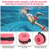 Motionchic 5 Pcs Water Aerobics Equipment Set, Pool Exercise Equipment for Adults with Swim Belt, EVA Pool Weights Dumbbells and Ankle Weights, Water Aerobics Weight Set(Pink,Classic) view 4
