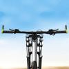 XROLAND Bike Handlebar 1 Pair Carbon Fiber Handlebar Ends Bar Grips Ends 22.2Mm Ergonomic Design Cyling Bike Mountain Bike Handlebar Grips Ends, Size: approx.12.5x3.7cm, Red view 3