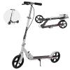 GLDDFDG Scooter for Adults and Teens- Adjustable Height, Kids Scooter, Folding Scooter, Teens & Adults, Lightweight, Aluminum, Indoor and Outdoor Scooters for Children 6-12 Years Old,White view 1