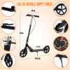 GLDDFDG Scooter for Adults and Teens- Adjustable Height, Kids Scooter, Folding Scooter, Teens & Adults, Lightweight, Aluminum, Indoor and Outdoor Scooters for Children 6-12 Years Old,White view 4