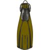 Mares Unisex Adults Avanti Quattro + Diving Fins - Durable Efficient Versatile Open-Heel Scuba Fins with Four-Channel Design & Bungee Strap, Olive, X-Large view 1