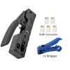 DEMCAY RJ45 RJ12 RJ11 Network Connectors Modular Plugs Ethernet Cables EZ Crimp Tool (Color : Set 2) view 2