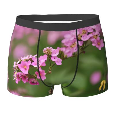 Bee Flying Premium Elastic Men'S Boxer Briefs,Comfortable And Breathable Men'S Underwear