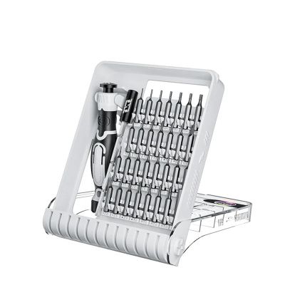 32 In 1 Precision Screwdriver Set Hand Tool Magnetic Bits Screw Driver for Electronic Repair Tools Kit Screw Driver Set JM-8189 (Color : WHITE)