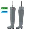 BcoMfy 80cm/31.5inMen's Hip Waders Pvc Non-slip Oxford Sole Fishing And Hunting Flat Hip Waders (Color : Gray-, Size : 9.5) view 4