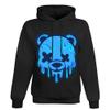 ReLuB Men's Print Graphic Hoodies, Ice Head Bear Cartoon Unisex Long Sleeve Drawstring Pocket Pullover Hooded Sweatshirt for Teens Men Women (2XL) view 1