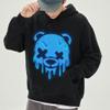 ReLuB Men's Print Graphic Hoodies, Ice Head Bear Cartoon Unisex Long Sleeve Drawstring Pocket Pullover Hooded Sweatshirt for Teens Men Women (2XL) view 3