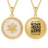 Medical Alert Necklace for Women with QR Code Medical ID Necklace view 1