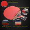 Table Tennis Bat 5 Layers of Wood and 2 Layers of Carbon Fiber Ping Pong Paddle for Beginner and Intermediate / 6 Stars/Short Handle (6 Stars Short Handle) view 4