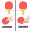 2 Table Tennis Bat Pure Wood and Carbon Fiber Ping Pong Paddle for Beginner and Intermediate / 5 Stars/Short Handle (5 Stars Short Handle) view 3