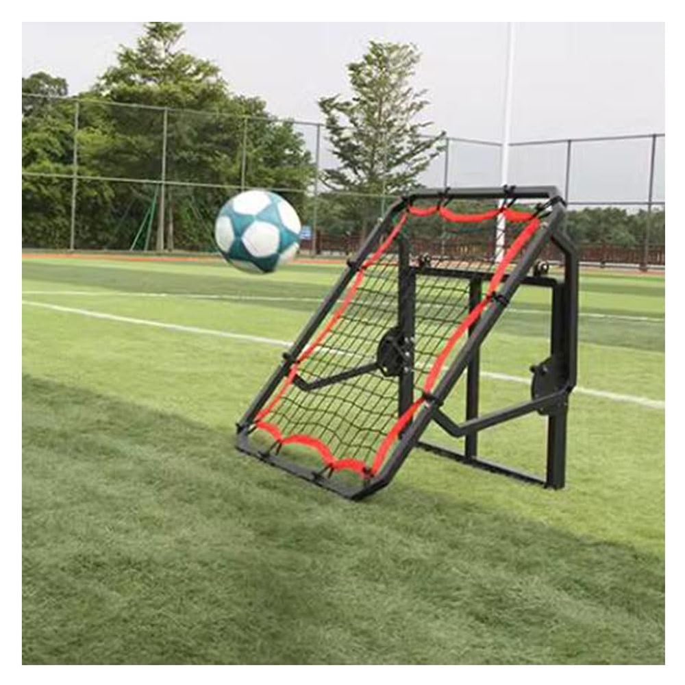 zktoermn Soccer Springback Net Rebounder, Basketball Returns & Guard Nets Quick Folding 180 Degree Multi Angle Adjustment for Kids Teens & All Ages, Soccer Training Device