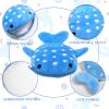 2Pcs Whale Shark Coin Purse, Mabor Cute Kawaii Wallet Whale Shark Dolphin Plush Coin Pouch with Zipper Mini Cartoon Pouch Portable Sea Animal Change Purse for Girls Women view 3